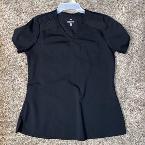 Bundle of 2 Med Couture Women's V-Neck Scrub Tops, Modern Fit Tuck-in Tops.